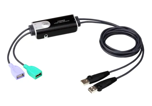 Aten-2-Port-USB-Boundless-Cable-KM-Switch-(CS62KM)