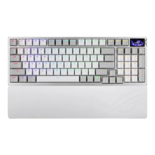 ASUS 華碩 ROG Azoth 96 HE 無線磁軸電競鍵盤 (白色)(90MP040H-BKUA30)