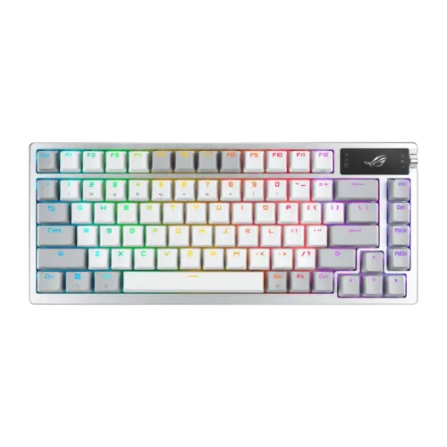 ASUS 華碩 M701 ROG AZOTH NX RGB Snow軸無線機械式電競鍵盤 (白色)(90MP031A-BKUA11)