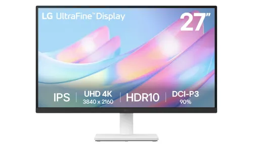 LG 樂金 27" UltraFine 27US500-W 平面顯示器 ( IPS/ 3840x2160/ 60Hz/ HDMI&DP/ VESA100)