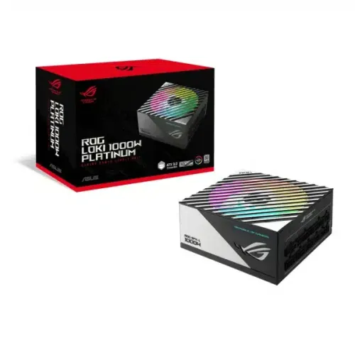 ASUS 華碩 ROG Loki 1000W 白金全模組SFX-L細火牛 ATX3.0 80+ Platinum PCIe5.0 全黑蝕刻線 10年保 (SFX-L)