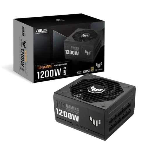 ASUS 華碩 TUF Gaming 1200W 金牌全模組黑色火牛 ATX3.1 80+ Gold 原生12V-2x6 全黑扁線 10年保 (Centralfield 華碩電源)