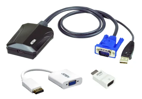 Aten-Laptop-USB-KVM-Console-Crash-Cart-Adapter-IT-Kit-(CV211CP)