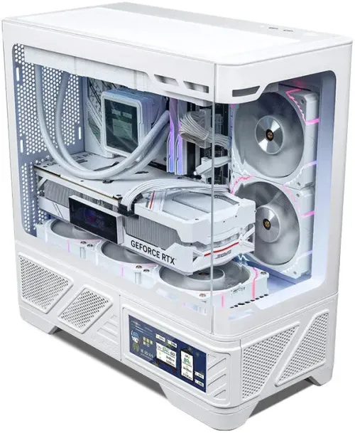 Valkyrie VK03-M White Micro-ATX Case (BTF)(6.2吋IPS 觸按屏幕版