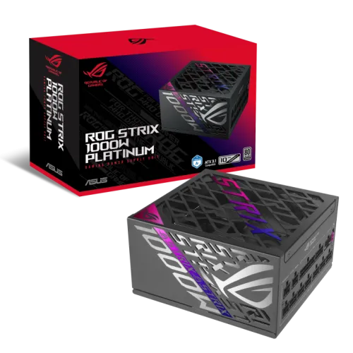 ASUS 華碩 ROG STRIX 1000W 白金全模組黑色火牛 ATX3.1 80+ Platinum 12V-2x6 全黑蝕刻線 10年保 (PS-ARSP1K)
